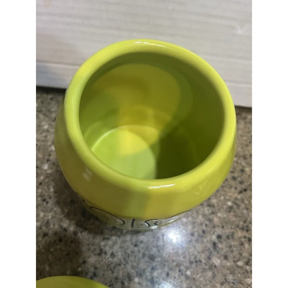 Rae Dunn Halloween 'Poison' Wicked Green Drip -Canister